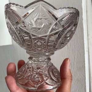 Early American Pressed Glass Compote